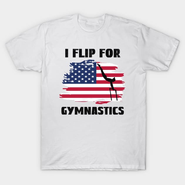 I Flip For Gymnastics, Backflip T-Shirt by Cor Designs